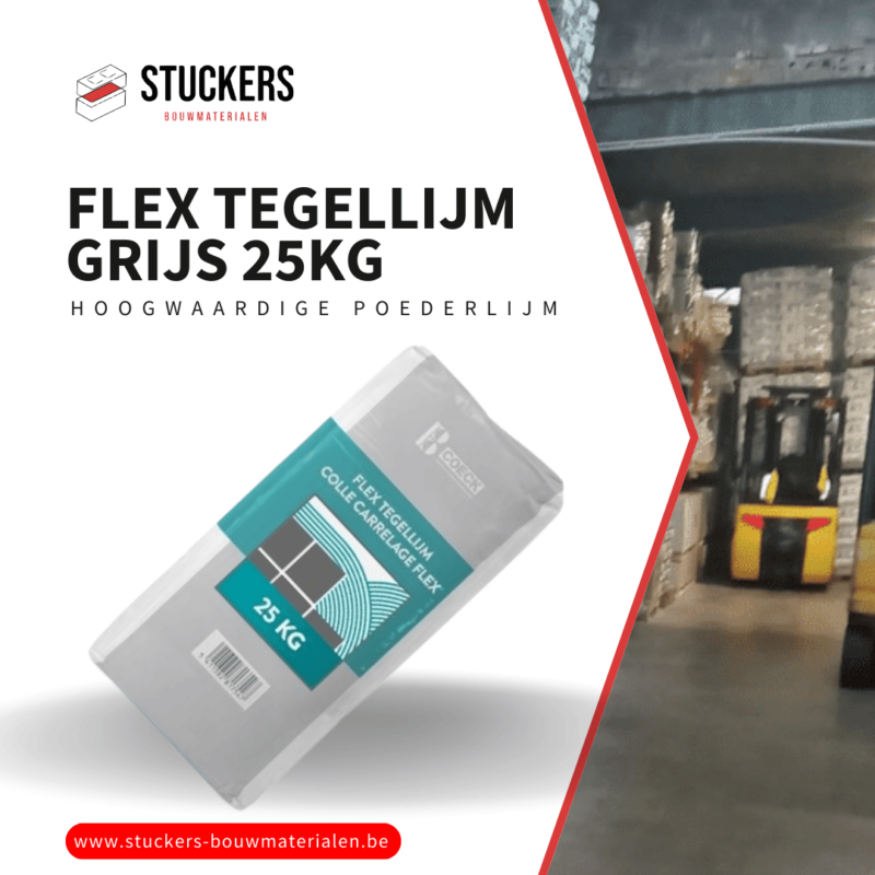 Flex Tegellijm Grijs 25kg