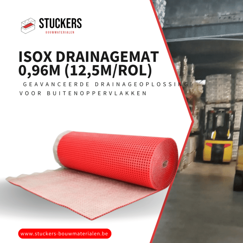 iSOX Drainagemat 0,96m (12,5mrol)