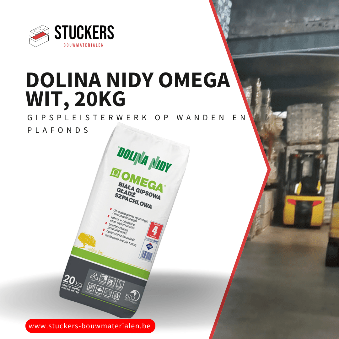 DOLINA NIDY OMEGA Witte afwerklaag zak, 20kg